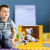 Interaktywny Piesek Zdalnie Sterowany | Robo Pies z Funkcją Programowania | Reaguje na Komendy i Dotyk | Tańczy, Szczeka, Chodzi | Idealny Prezent dla