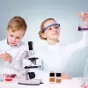 MIKROSKOP EDUKACYJNY LED 1200x DLA DZIECI ZESTAW NAUKOWY STEM