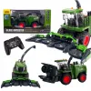 Duży Kombajn RC Zdalnie Sterowany dla Dzieci 1:24 | Efekt Dymu, Światła LED i Pilot | Ruchome Elementy, Realistyczna Zabawa Rolnicza | Traktor Maszyna
