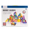 KLOCKI MAGNETYCZNE 3D ZAMEK I POJAZDY - DUŻY ZESTAW EDUKACYJNY 110 ELEMENTÓW