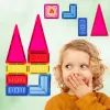 KLOCKI MAGNETYCZNE 3D ZAMEK I POJAZDY - DUŻY ZESTAW EDUKACYJNY 110 ELEMENTÓW