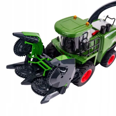 Duży Kombajn RC Zdalnie Sterowany dla Dzieci 1:24 | Efekt Dymu, Światła LED i Pilot | Ruchome Elementy, Realistyczna Zabawa Rolnicza | Traktor Maszyna