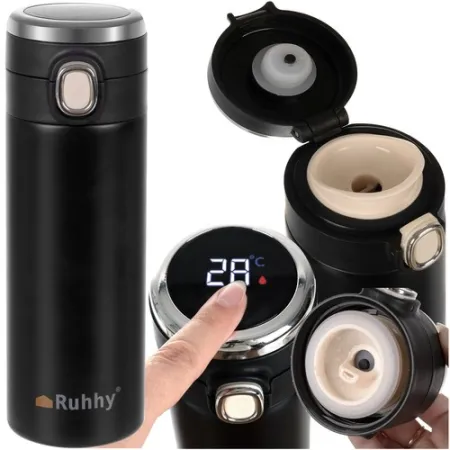 Nowoczesny kubek termiczny z wyświetlaczem LED 420 ml