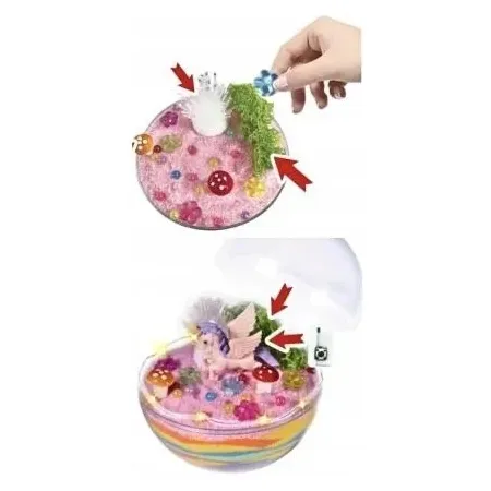 TERRARIUM JEDNOROŻCÓW - ZESTAW DO HODOWLI KRYSZTAŁÓW Z LAMPKĄ LED