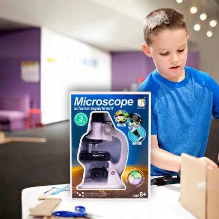 MIKROSKOP EDUKACYJNY LED 1200x DLA DZIECI ZESTAW NAUKOWY STEM