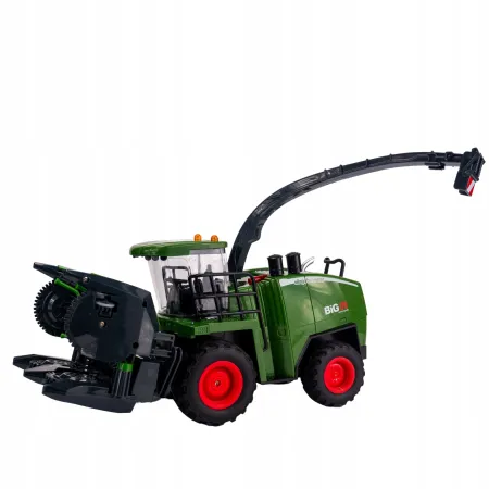 Duży Kombajn RC Zdalnie Sterowany dla Dzieci 1:24 | Efekt Dymu, Światła LED i Pilot | Ruchome Elementy, Realistyczna Zabawa Rolnicza | Traktor Maszyna